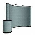 10' Curved Show 'N Rise Floor Display Kit (Fabric)