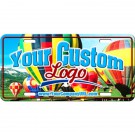 Full Color Dye Sublimated Embossed Aluminum License Plate