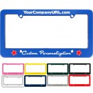 Silkscreen Plastic License Plate Frame(Blue)