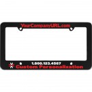 Silkscreen Plastic License Plate Frame (Black)