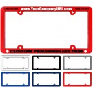 Raised Red Plastic License Plate Frame
