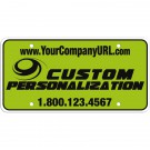Spot Color Silkscreen Poly-Ad License Plate .055 Mil