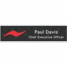 Digital Wall Nameplate with Aluminum Holder