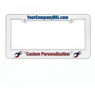 Silkscreen Plastic License Plate Frame(White)